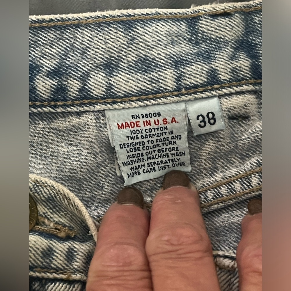 Vintage 80s 90s Calvin Klein Acid Wash USA Cotton Jeans - Picture 12 of 13